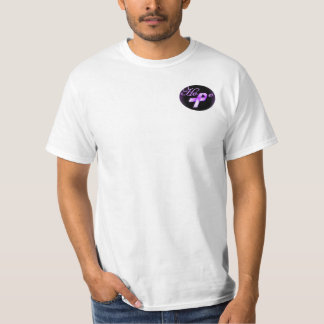 T-shirt pourpre de conscience de ruban d'espoir