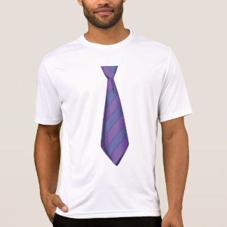 T-shirt pourpre de cravate