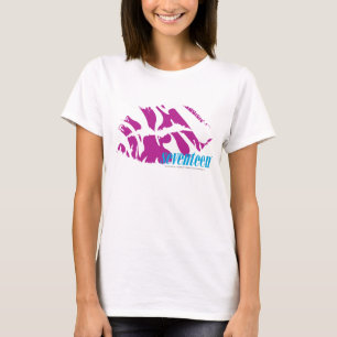 T-shirt Pourpre de zèbre