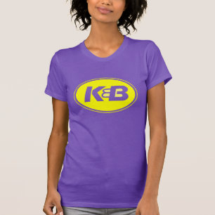 T-shirt Pourpre et pièce en t de l'or K&B pour des femmes