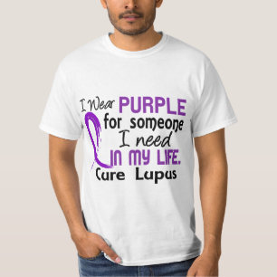 T-shirt Pourpre pour quelqu'un j'ai besoin de lupus