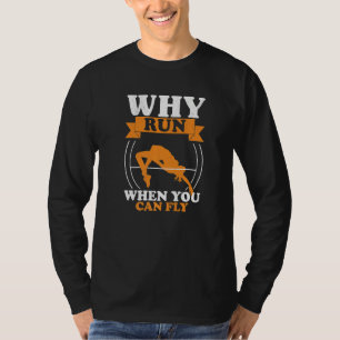 T-shirt Pourquoi Courir Saut En Hauteur Athlétisme Sauteur