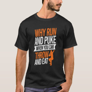 T-shirt Pourquoi Cours Et Puke Jeter Des Hommes Jetant Sho