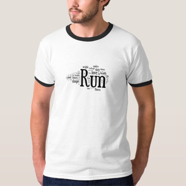 T-shirt Pourquoi est-ce que je cours ?  Je suis un coureur (Devant)
