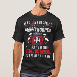 T-shirt Pourquoi Est-Ce Que Je Suis Devenu Un Parachutiste