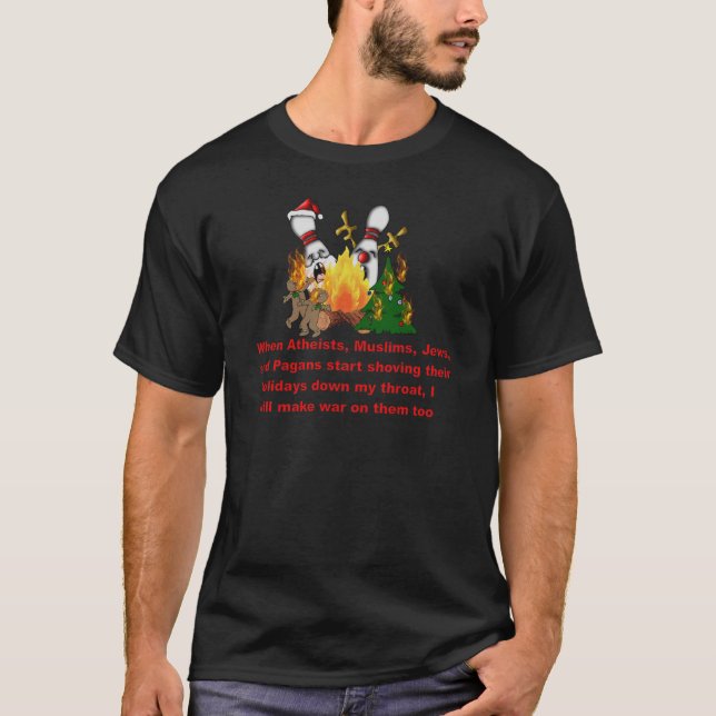 T-shirt Pourquoi il y a guerre sur Noël (Devant)