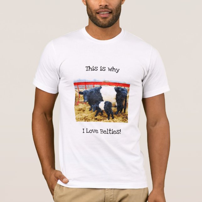 T-shirt Pourquoi j'aime Belties mignonne Belte Belte Gallo (Devant)
