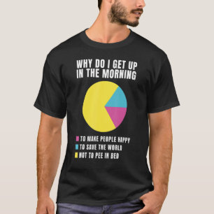 T-shirt Pourquoi Je Me Lève Le Matin Pour Ne Pas Pisser Le