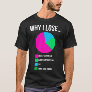 T-shirt Pourquoi je perds, cadeau pour les joueurs, cadeau