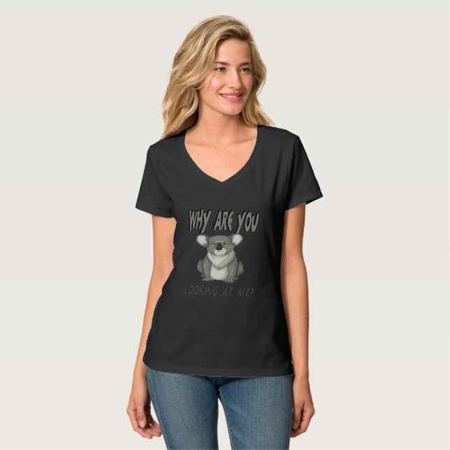T-shirt pourquoi me regardes-tu ? (Devant entier)