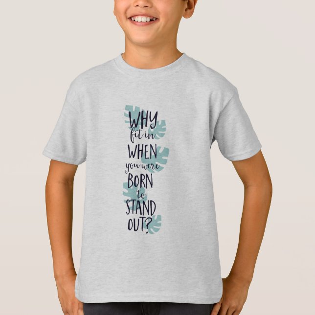 T-shirt Pourquoi rentrer quand tu es né pour te lever (Devant)