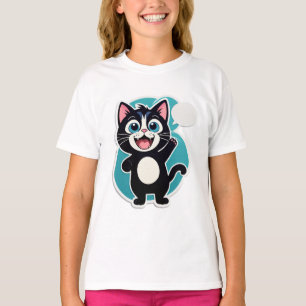 T-shirt Pourquoi si silencieux ? – Autocollant Chat Confus