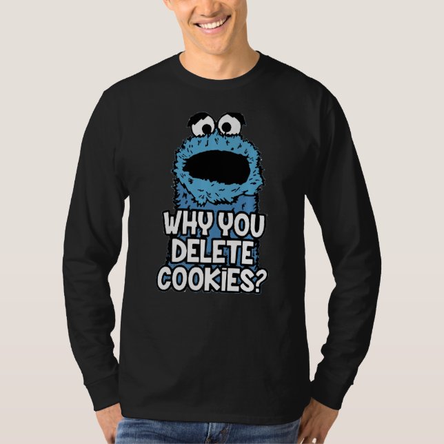 T-shirt Pourquoi vous supprimez les cookies Random Monster (Devant)