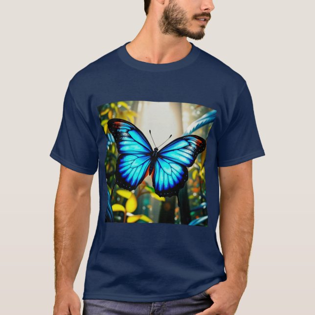 T-shirt Pourrait-il s'agir d'un Morpho bleu ? (Devant)
