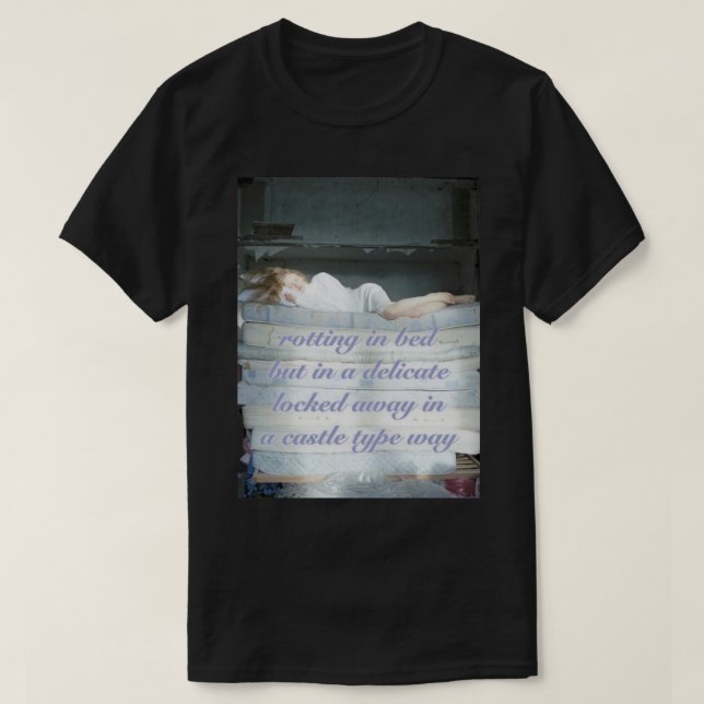 T-shirt pourrissement délicat dans le lit (Design devant)