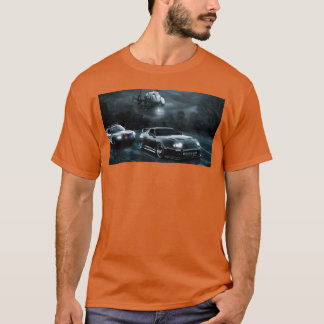 T-shirt Poursuite nocturne avec cadeau de voiture de sport