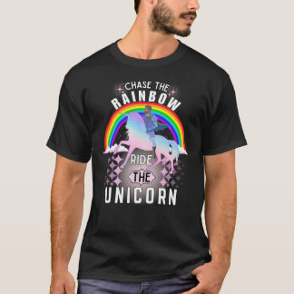 T-shirt Poursuivez l'arc-en-ciel, promenez les filles amou
