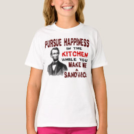 T-SHIRT POURSUIVRE LE BONHEUR DANS LA CUISINE