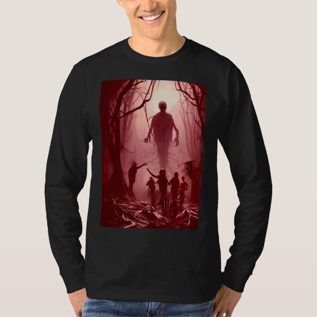 T-shirt Poursuivre les mauvais garçons (en rouge) (Devant)