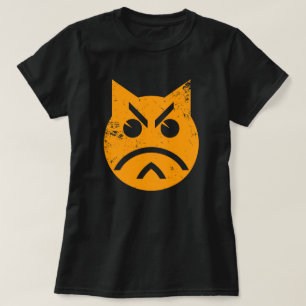 T-shirt Poussage Grunge Cat Emoji