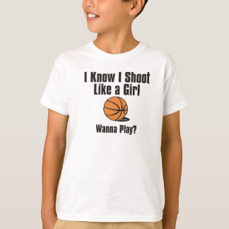 T-shirt Pousse comme une fille - basket-ball