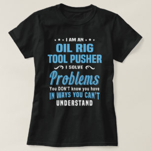 T-shirt Poussée de l'outil Huile Rig