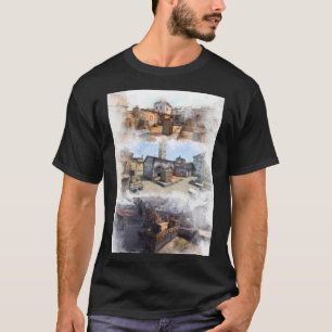 T-shirt Poussière 2 Inferno et aquarelle surélevée Carte C