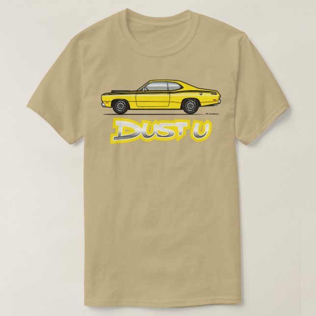 T-shirt Poussière U jaune (Design devant)