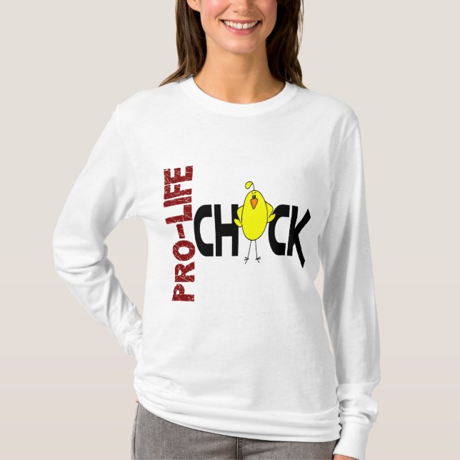 T-shirt Poussin contre l'avortement et l'euthanasie 1 (Devant)