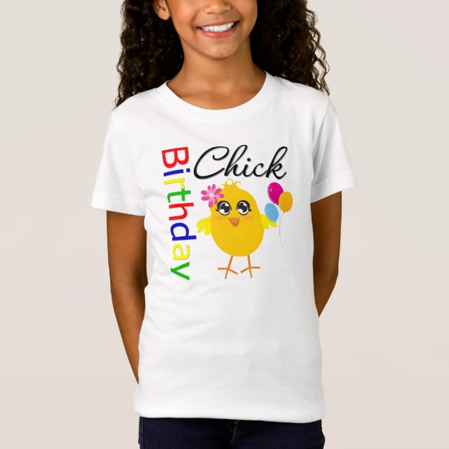 T-Shirt Poussin d'anniversaire (Devant)