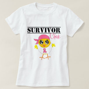 T-shirt Poussin de survivant de cancer du sein
