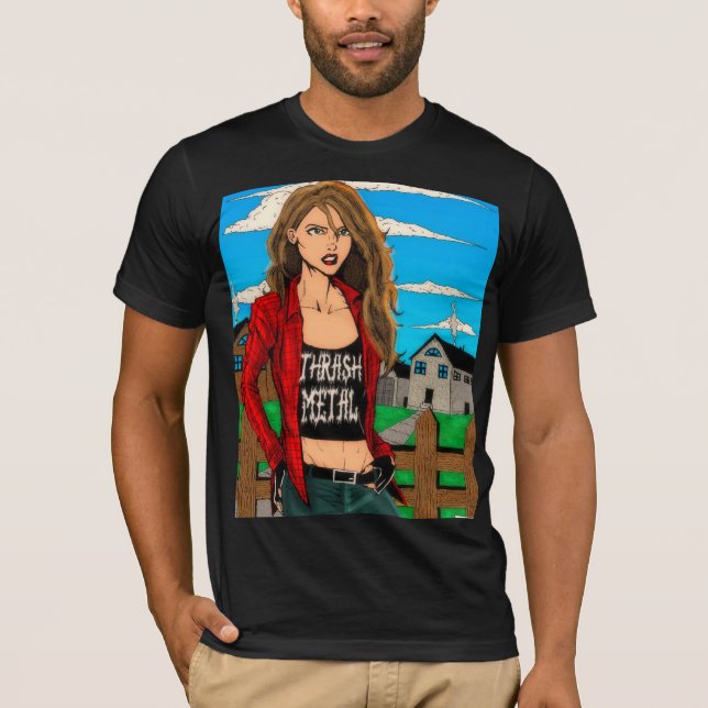 T-shirt Poussin de thrash métal (Devant)