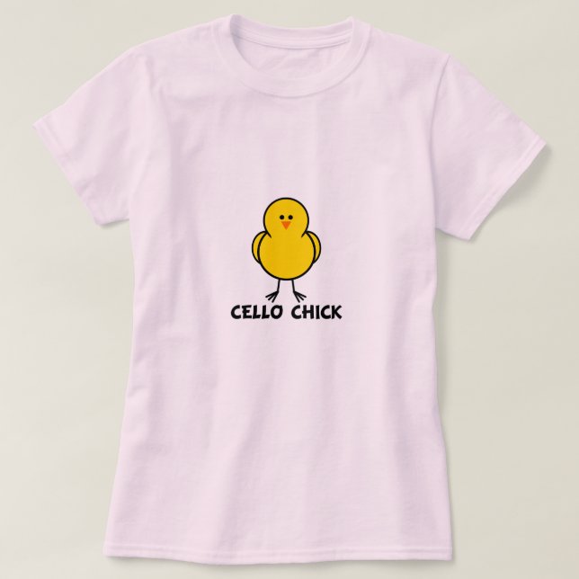 T-shirt Poussin de violoncelle (Design devant)
