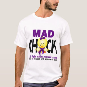 T-shirt Poussin fou dans le Cancer pancréatique de combat