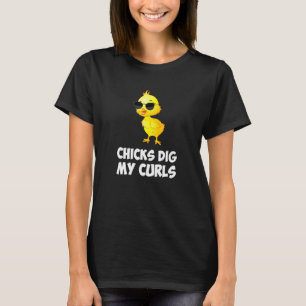 T-shirt Poussins Creuser Mes Courbes Cheveux Toddler