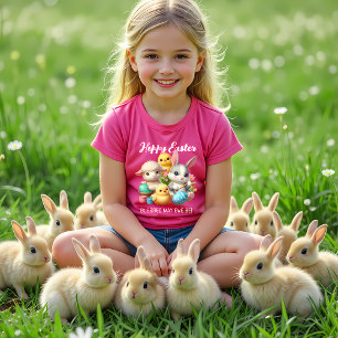 T-Shirt Poussins De Pâques Mignonnes Poussins De Pâques Po