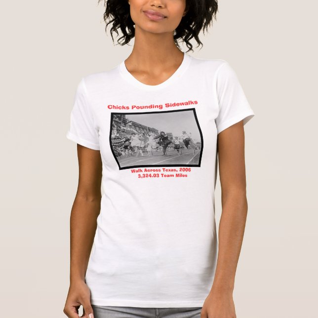 T-SHIRT POUSSINS MARTELANT DES TROTTOIRS (Devant)