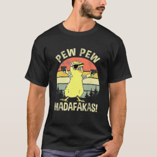 T-shirt Poussins Pew Pew Madafakas Vintage Chick