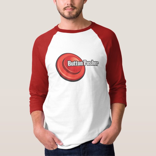 T-shirt Poussoir de bouton de nageoire (Devant)