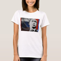 Poutine avec le drapeau russe
