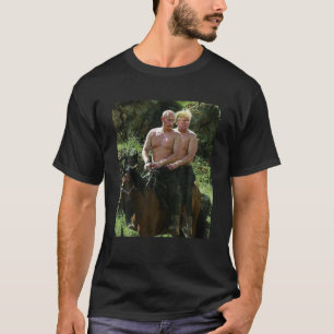 T-shirt Poutine Trump Riding Horse mème Russie États-Uni