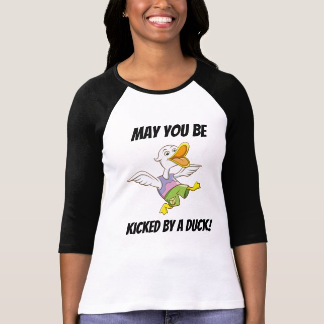 T-shirt Pouvez vous être donnés un coup de pied par le (Devant)
