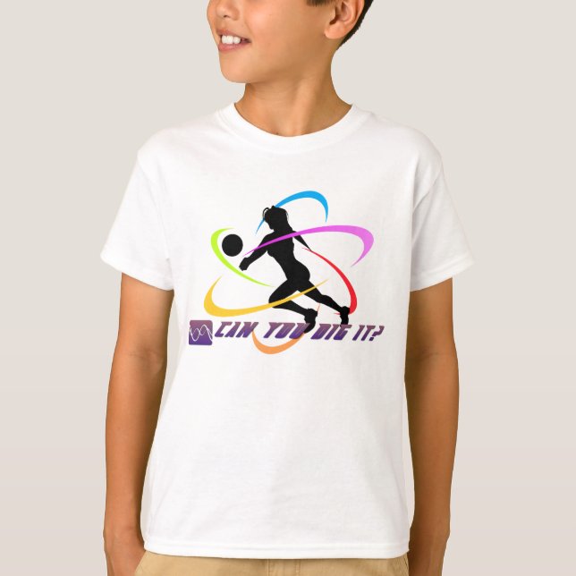T-shirt Pouvez vous le creuser Madame Volleyball Graphic (Devant)