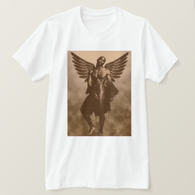T-shirt "Pouvoir angélique, Fierté africaine" (Design devant)