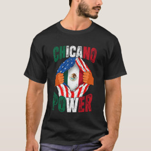 T-shirt Pouvoir Chicano Fête de l'indépendance du Mexique 