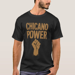 T-shirt Pouvoir Chicano Mexicain Drapeau du Mexique Brun L