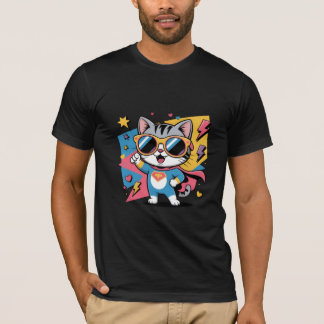 T-shirt Pouvoir de chatte super-héroïne
