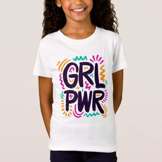 T-Shirt Pouvoir des filles (Devant)
