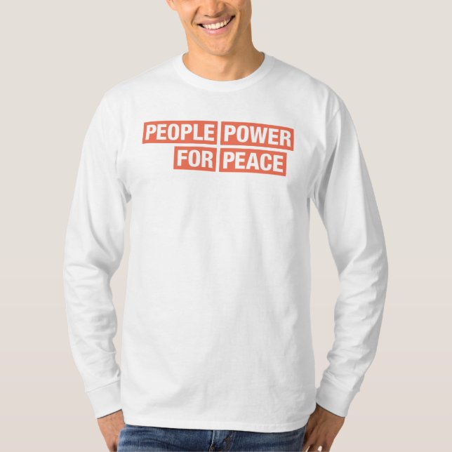 T-shirt Pouvoir populaire pour la paix Équipes de plaidoye (Devant)