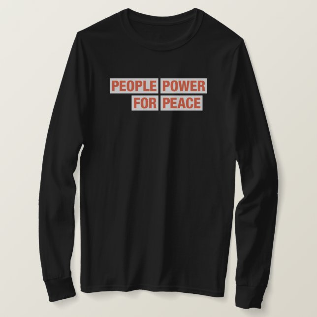 T-shirt Pouvoir populaire pour la paix Équipes de plaidoye (Design devant)